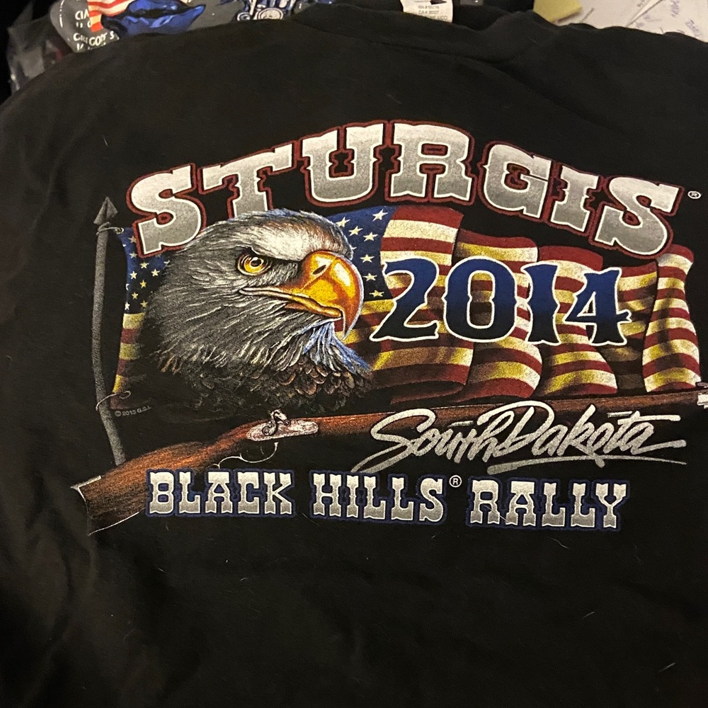 Sturgis 2014 Black Men's Rally Graphic Tee